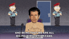 mel gibson eye roll GIF by South Park 