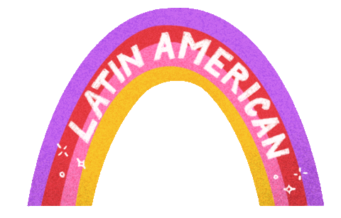 Latin America Rainbow Sticker by Fabiola Lara / Casa Girl