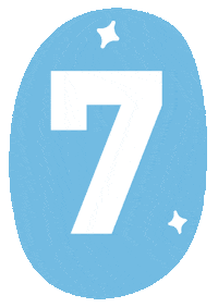 Star Number Sticker