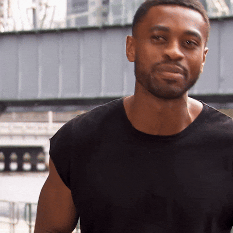 Sponsored gif. Marvin Goodly, a contestant from season 21 of The Bachelorette, raises his hands and forms a heart with them as he smiles and talks to us in a genuine and friendly way.