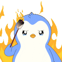 Sad Its Fine Sticker by Pudgy Penguins