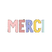 French Thanks Sticker by Papier Patate