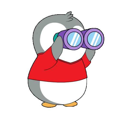 Confused Where Are You Sticker by Pudgy Penguins