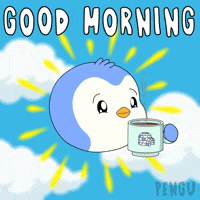 Happy Good Morning GIF by Pudgy Penguins