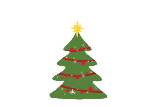 Christmas Tree Star Sticker by Hobbii