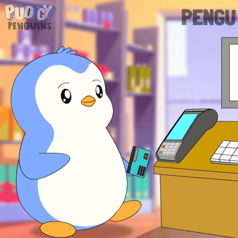 Credit Card Shopping GIF by Pudgy Penguins