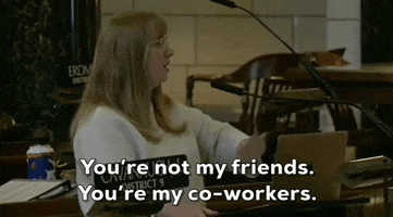 Friends Coworkers GIF by GIPHY News