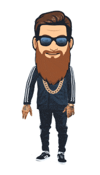 Sick Beard Sticker by Gerhards