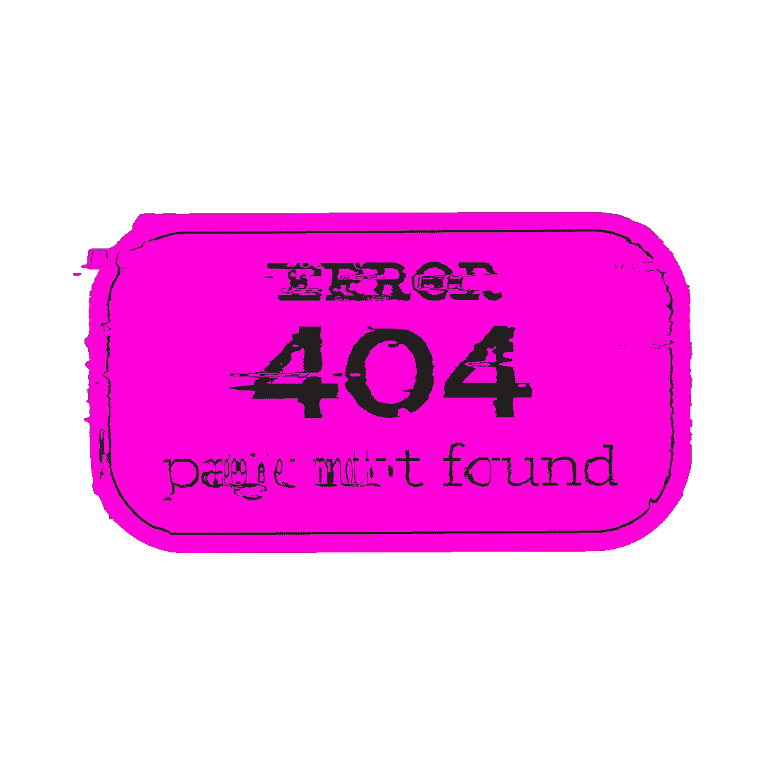 oscaringham error 404 page not found bravenewnormal msoadegreeshow2021 Sticker