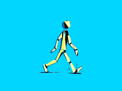 Color man walking