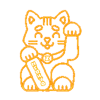 Lucky Cat Sticker by GoZwift