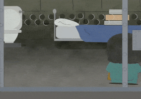 bed jail GIF by South Park 