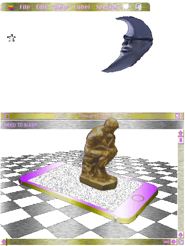 Sleepy All Night Sticker by Mr. Cody England