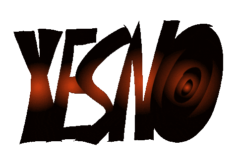 Lettering Yes Sticker