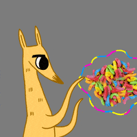 gif art gummies GIF by Trolli