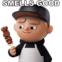 Bbq Smells Good Sticker by OneFootball Heads