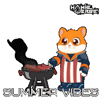 Grilling Good Vibes Sticker by Hamieverse