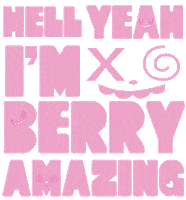 Berryland kawaii rainbow typography amazing Sticker