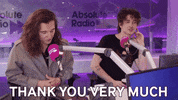 Thank You Very Much GIF by AbsoluteRadio