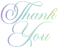 Rainbow Thank You Sticker by Bespattered Facade
