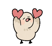 curlew_o3o heart lovely 하트 귀여운 Sticker