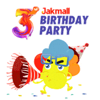 happy party Sticker by Jakmall Create