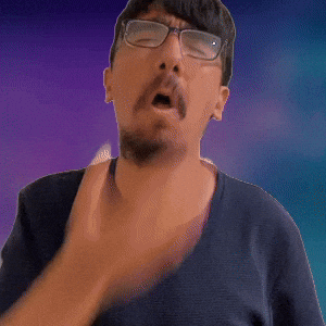 Exaggerated yawn