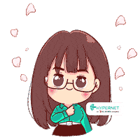 HypernetTechnologies girl internet sick chibi Sticker