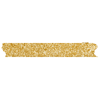 Gold Glitter Sticker