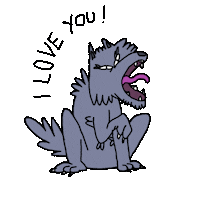 i love you gif artist Sticker by langoskepulany