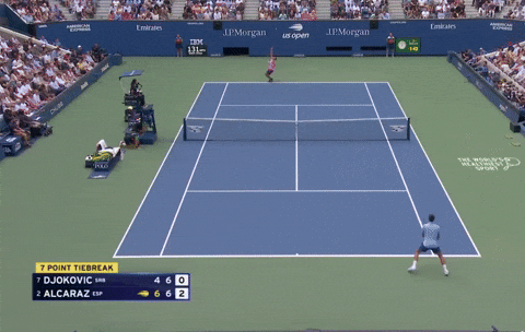 Novak Djokovic epic point in tie-break vs Alcaraz