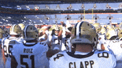 Saints Huddle GIF by New Orleans Saints