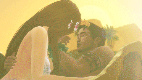 The Sims Kiss GIF