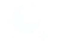 Moon And Stars Art Sticker