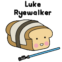 star wars lightsaber Sticker by Loof and Timmy