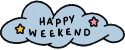 Happy Weekend Sticker by Poppy Deyes