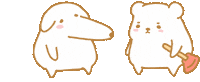 Polar Bear Dog Sticker