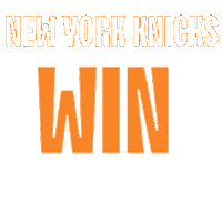 New York Knicks Win Sticker by Pudgy Penguins