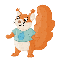 Squirrel Emmi Sticker by BGV