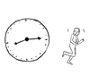 beat the clock running GIF by andregola