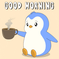 Tired Good Morning GIF by Pudgy Penguins