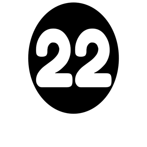 Number Blanco Sticker