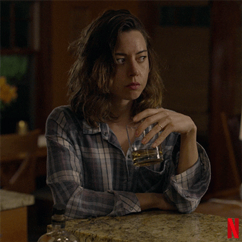 aubrey plaza drinking GIF by NETFLIX