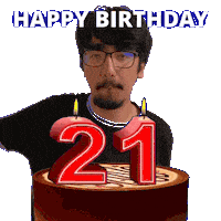 21St Birthday Sticker