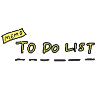 To Do List Memo Sticker by mychillkitchenette