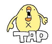 Bird Tap Sticker by ぴょろりんちょ（ひよこ人間ぴよ）