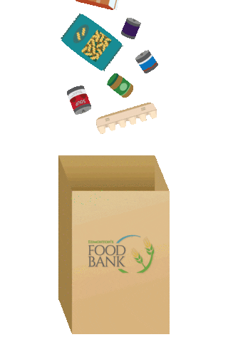 edmontonsfoodbank giphyupload food canada edmonton Sticker