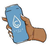 CycleWater water lifestyle sustainable recycle Sticker