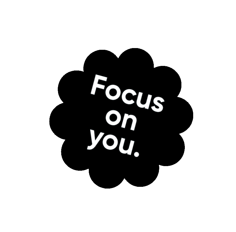 Focus On You Community Sticker by Bossie