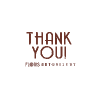Post Thank Sticker by Floris Art Gallery